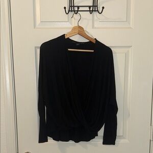 hyfve low cut oversized long sleeve top